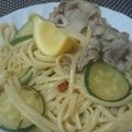 iiixiii's cooksnap of when they made ズッキーニと豚肉のさっぱりパスタ.