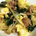 ラムオmemasak's cooksnap of when they made ☆豚挽き肉とチンゲン菜のオイスター炒め☆.