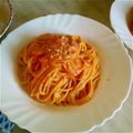Tixitita's cooksnap of when they made パスタ★トマトのカルボナーラ.