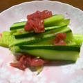 hassii32's cooksnap of when they made 3分でできる絶品太きゅうりの梅肉和え.