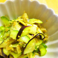 shimaru's cooksnap of when they made なすときゅうりのザーサイ和え.