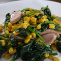 タマ姉's cooksnap of when they made ☆ほうれん草と魚肉ソのバター醤油炒め☆.