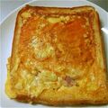 sato3191's cooksnap of when they made 朝食に簡単*キッシュ風トースト*.