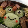 まこすけファミリー's cooksnap of when they made ハムチーズで・簡単カタツムリ・キャラ弁.
