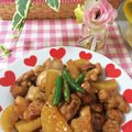 Akeimmy's cooksnap of when they made 鶏肉と大根のガリバタ煮.