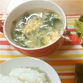 ゆのち♡'s cooksnap of when they made もやしとワカメの鶏ガラ卵スープ.