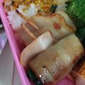ポギ子's cooksnap of when they made お弁当に ✾小松菜も一緒に ベーコン巻✾.