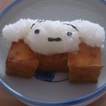 まりえmy's cooksnap of when they made 大根おろしアートでしんちゃん＆シロ鍋.