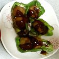 MsChocolat's cooksnap of when they made 簡単すぎ！ミートボールでピーマンの肉詰め.
