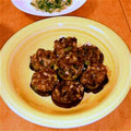 banana333's cooksnap of when they made 餃子のたねの残りで！なすのはさみ揚げ.