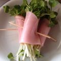☆Ｍ・Ｙ☆'s cooksnap of when they made 超簡単カイワレハム巻.