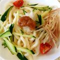 ひーみほ's cooksnap of when they made 大葉と茗荷の冷うどん♪.