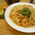 反省堂書店（のぐち）'s cooksnap of when they made まるごとトマトのツナパスタ♪.