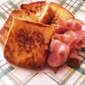 erena301's cooksnap of when they made フレンチトースト☆甘いの＆ベーコンチーズ.