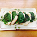 あやのしっぽ's cooksnap of when they made おからとえのきの青じそつくね.