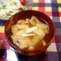 ふなここ's cooksnap of when they made 焼きネギと油揚げの味噌汁.