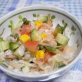 tam＊tam's cooksnap of when they made 夏にピッタリ☆　押し麦サラダ.