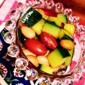 poppys's cooksnap of when they made きゅうりと紫たまねぎと豆のサラダ.