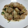 びびびっちゃん's cooksnap of when they made 水菜とホタテの梅バターソテー.