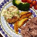 ゆうたん花たんママ's cooksnap of when they made ハンバーグ研究家の「きのこクリームソース.