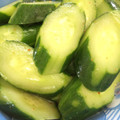 yu_no_mama's cooksnap of when they made きゅうりのごま油和え(きゅうりの漬物).