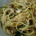 けよ助's cooksnap of when they made 麺つゆで♡ほうれん草としめじのパスタ.