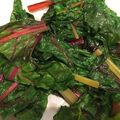 Sally_vis's cooksnap of when they made スイスチャードのわさび醤油炒め.