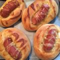 ナムケン's cooksnap of when they made HB★惣菜パン♥ウィンナー&ハムパン.
