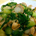 とものりのもと's cooksnap of when they made 簡単 ホタテとちんげんさいの炒め物.