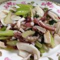 わんめぐ's cooksnap of when they made イカとセロリのピリ辛中華炒め.