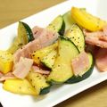 一期一会32's cooksnap of when they made ズッキーニとベーコン炒め.