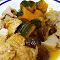 ナク♡'s cooksnap of when they made 鶏肉と厚揚げとかぼちゃの煮物～♪♪.