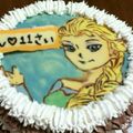 らいママさんた's cooksnap of when they made アナと雪の女王 デコレーションケーキ.