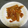 tazirika's cooksnap of when they made パリパリ鶏皮せんべい.