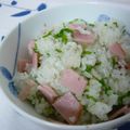 ピンクのたまご's cooksnap of when they made セロリとセロリの葉の混ぜご飯でおにぎり.