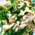 くみ7's cooksnap of when they made 豚バラニラ玉炒め.