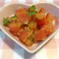 みんとこ's cooksnap of when they made トマトとおろし大根の金山寺味噌和え.