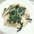 precious☆'s cooksnap of when they made えのきとニラのスパゲティ.
