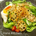 hana華ちゃん's cooksnap of when they made レンコンとほうれん草の和風サラダ.