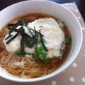 cyncyn's cooksnap of when they made 梅オクラとろろのぶっかけそうめん.