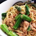 ウミヤス's cooksnap of when they made ★アスパラのツナマヨパスタ★.
