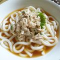 Machalin's cooksnap of when they made 冷たいうどん✿ささみと梅.