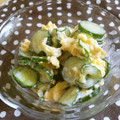 Machalin's cooksnap of when they made きゅうりと炒り卵のマヨサラダ.