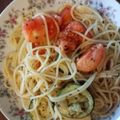 レインボーー's cooksnap of when they made ズッキーニとドライバジルのパスタ.