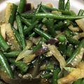mame_chi's cooksnap of when they made 簡単付け合せ☆いんげんと茄子の胡麻和え.