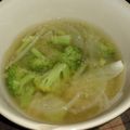 ぱるかパトラ's cooksnap of when they made ブロッコリー茎と新玉ねぎの味噌汁.