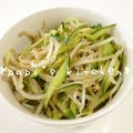 papikun's cooksnap of when they made 四葉亭♪学校給食きゅうりともやしのサラダ.