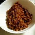 ★りんごごー★'s cooksnap of when they made 簡単☆合挽き肉でピリ辛♪味噌そぼろ.