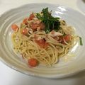 すーちょこ's cooksnap of when they made トマトと大葉の和風冷製パスタ.