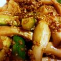 aimomomomo's cooksnap of when they made きゅうりとエリンギのごま和え、箸休めに。.